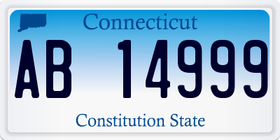 CT license plate AB14999