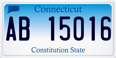 CT license plate AB15016