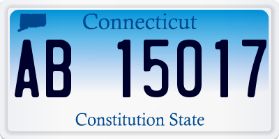 CT license plate AB15017