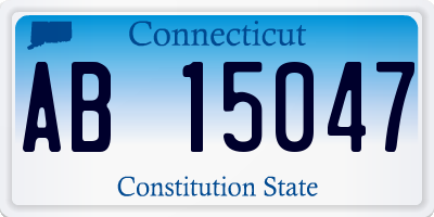 CT license plate AB15047