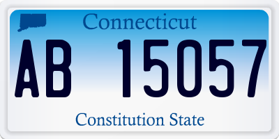 CT license plate AB15057