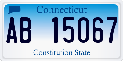 CT license plate AB15067