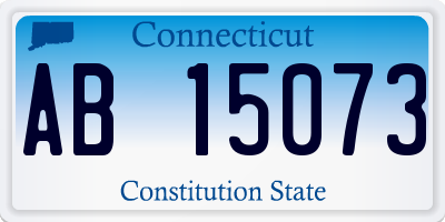 CT license plate AB15073