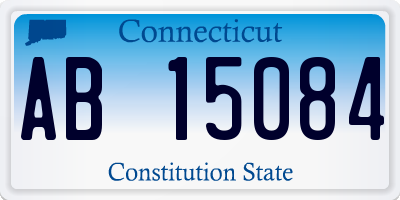 CT license plate AB15084