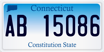 CT license plate AB15086