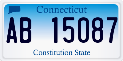 CT license plate AB15087