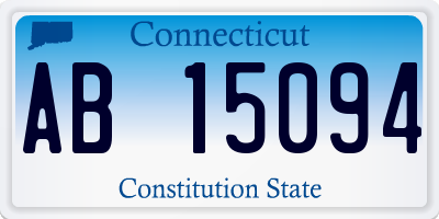 CT license plate AB15094