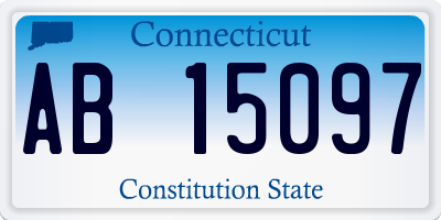 CT license plate AB15097