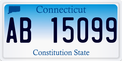 CT license plate AB15099