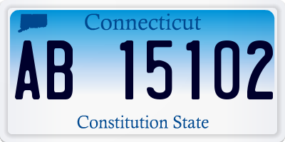 CT license plate AB15102