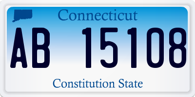 CT license plate AB15108