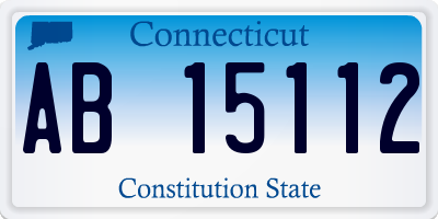 CT license plate AB15112