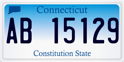 CT license plate AB15129