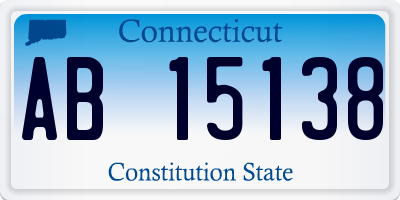 CT license plate AB15138