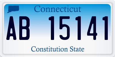 CT license plate AB15141