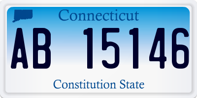 CT license plate AB15146