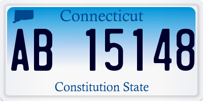 CT license plate AB15148