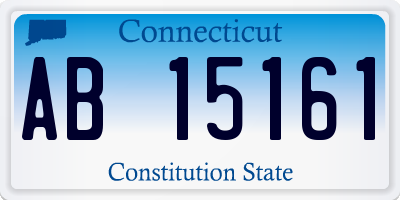 CT license plate AB15161