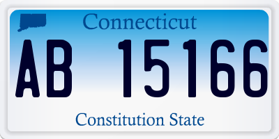 CT license plate AB15166