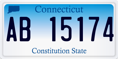 CT license plate AB15174