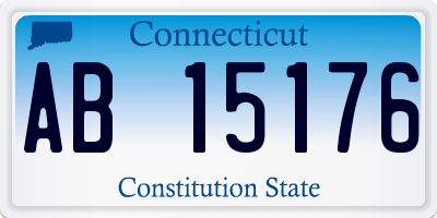 CT license plate AB15176