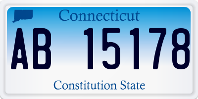 CT license plate AB15178