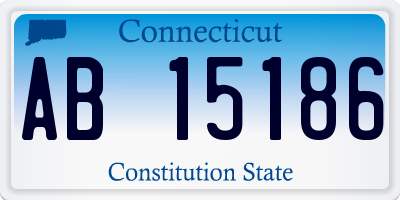 CT license plate AB15186