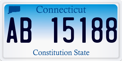 CT license plate AB15188