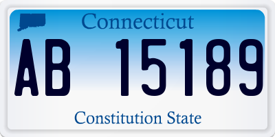 CT license plate AB15189