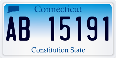 CT license plate AB15191