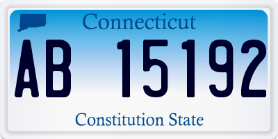 CT license plate AB15192