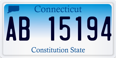 CT license plate AB15194