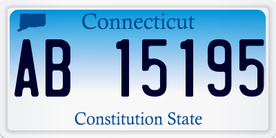 CT license plate AB15195