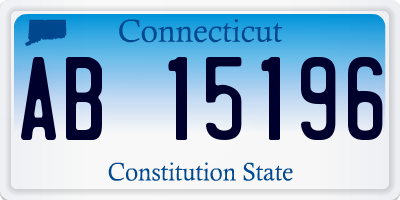 CT license plate AB15196