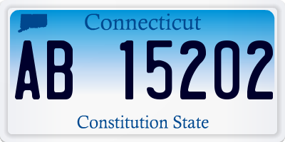 CT license plate AB15202