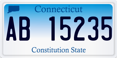 CT license plate AB15235