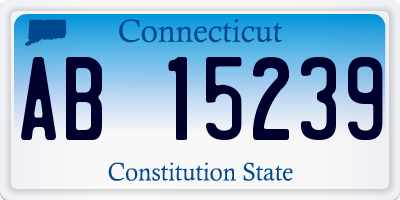 CT license plate AB15239