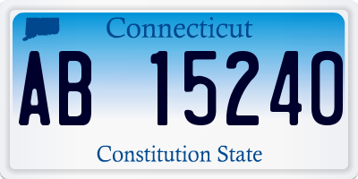 CT license plate AB15240