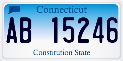 CT license plate AB15246