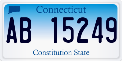 CT license plate AB15249