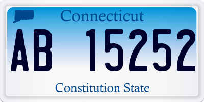 CT license plate AB15252