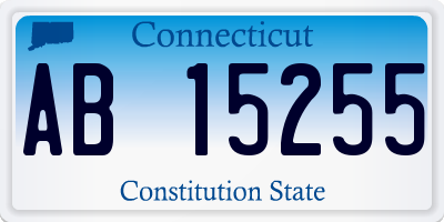 CT license plate AB15255