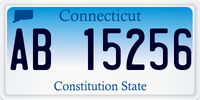 CT license plate AB15256