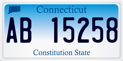 CT license plate AB15258