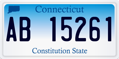 CT license plate AB15261