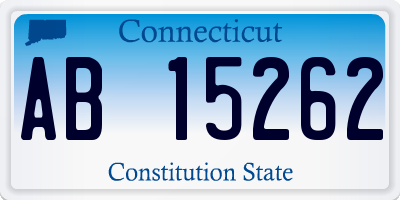 CT license plate AB15262