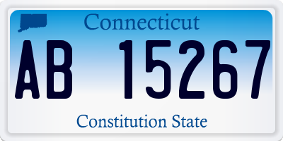 CT license plate AB15267