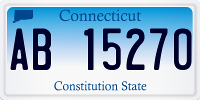 CT license plate AB15270