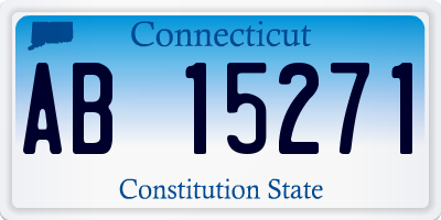 CT license plate AB15271