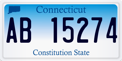 CT license plate AB15274